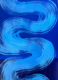 Large Blue Swirl, 2025