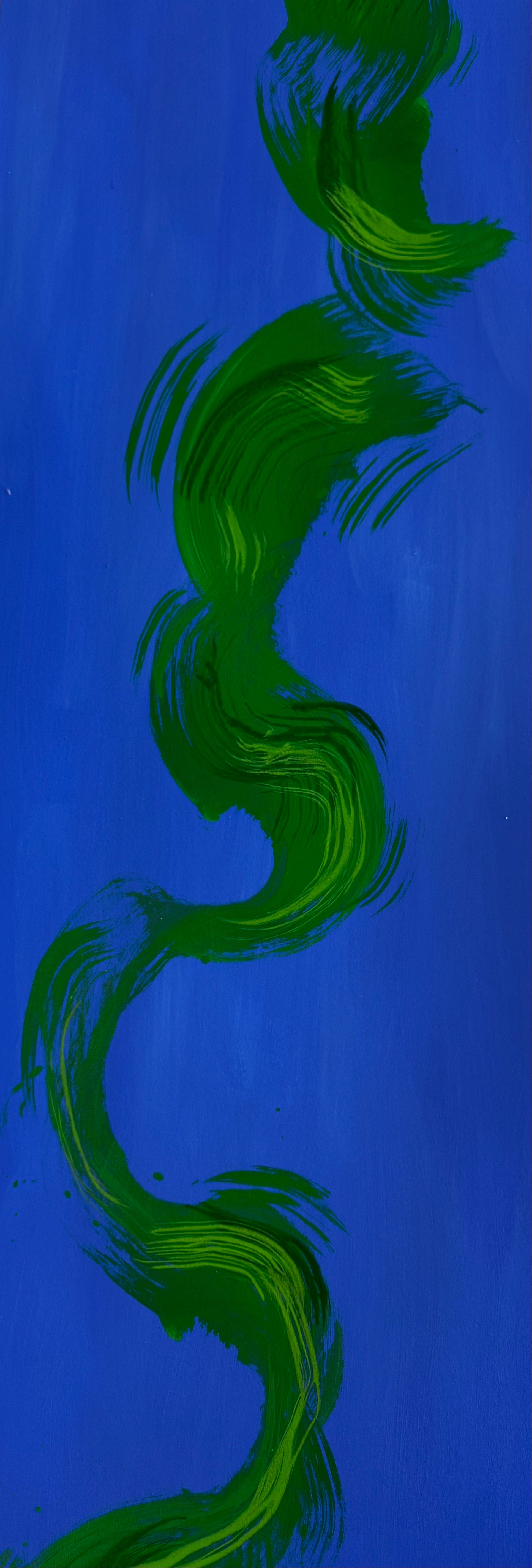 Greens on Blue