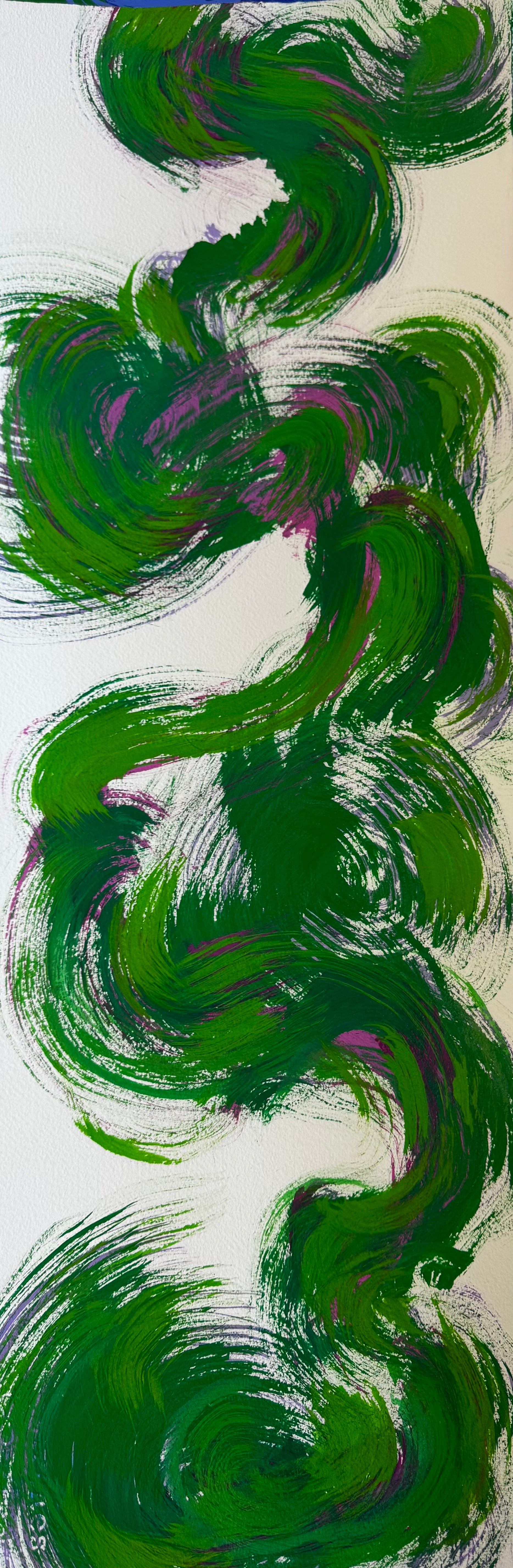 Green, Pink Brush 1