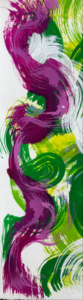 Green, Pink Brush 2, 2025