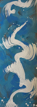 White Brush on Blue, 2024